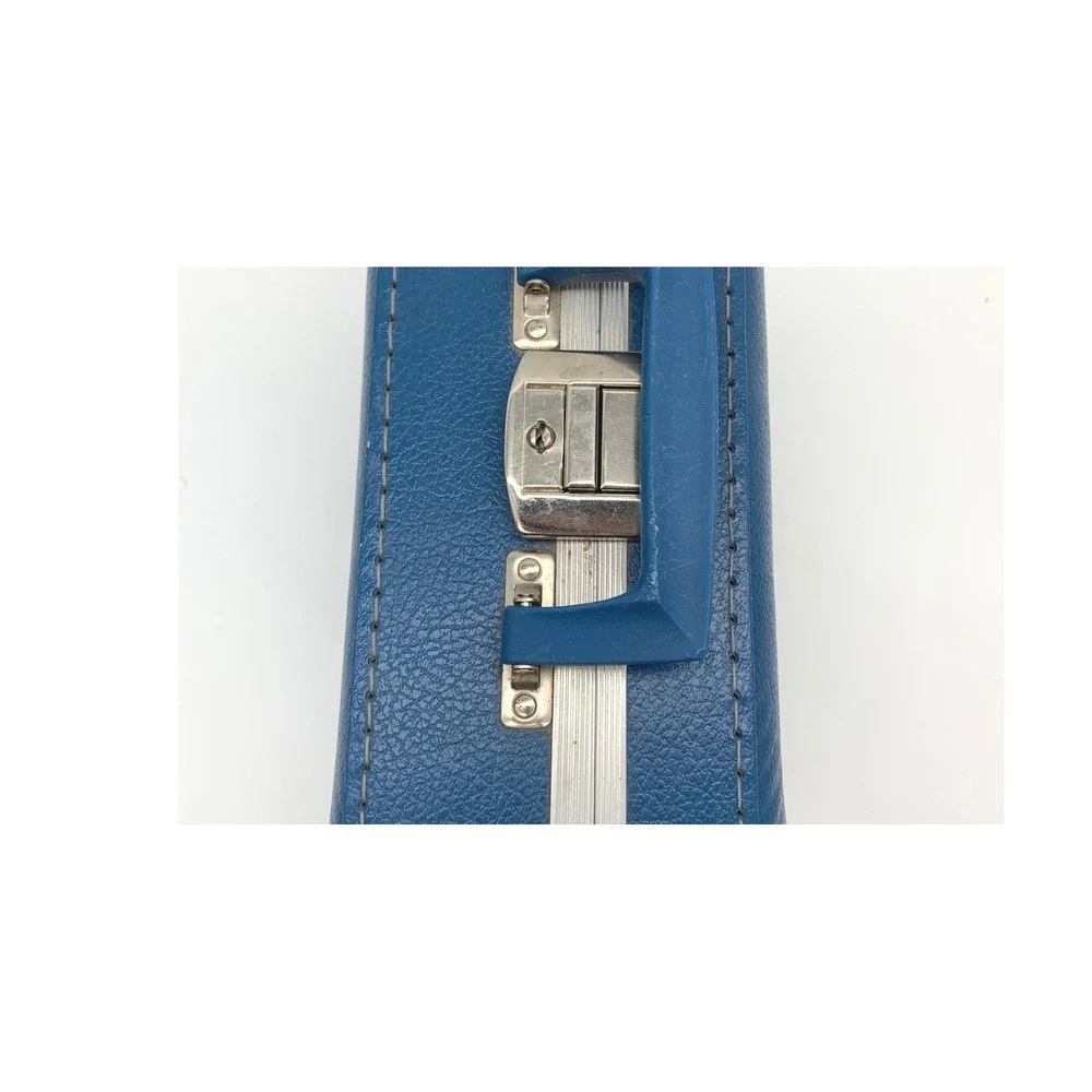 VTG Kids Suitcase Blue I'm Going To Grandma's Train Conductor Hardshell Luggage